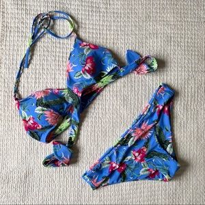 Target blue floral bikini
